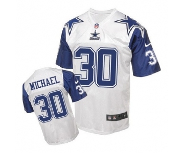 nike nfl jerseys dallas cowboys #30 Christine Michael Throwback white[Elite]