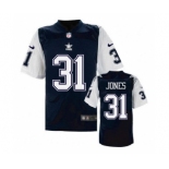 nike nfl jerseys dallas cowboys #31 Byron Jones Throwback Blue[Elite]