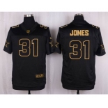 nike nfl jerseys dallas cowboys #31 jones black gold collection[Elite]