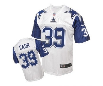 nike nfl jerseys dallas cowboys #39 Brandon Carr Throwback white[Elite]