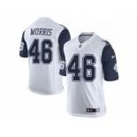 nike nfl jerseys dallas cowboys #46 alfred morris white[Limited throwback]