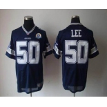 nike nfl jerseys dallas cowboys #50 lee blue[Elite 50th Patch]