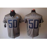 nike nfl jerseys dallas cowboys #50 lee grey[Elite shadow 50th Patch]