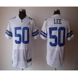 nike nfl jerseys dallas cowboys #50 lee white[Elite 50th Patch]