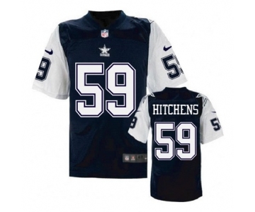 nike nfl jerseys dallas cowboys #59 Anthony Hitchens Throwback Blue[Elite]