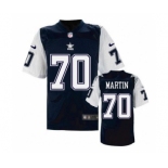 nike nfl jerseys dallas cowboys #70 Zack Martin Throwback Blue[Elite]