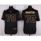 nike nfl jerseys dallas cowboys #70 martin black gold collection[Elite]