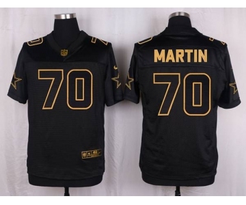 nike nfl jerseys dallas cowboys #70 martin black gold collection[Elite]