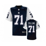 nike nfl jerseys dallas cowboys #71 Collins Throwback Blue[Elite]