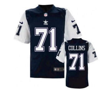 nike nfl jerseys dallas cowboys #71 Collins Throwback Blue[Elite]