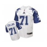 nike nfl jerseys dallas cowboys #71 Collins Throwback white[Elite]