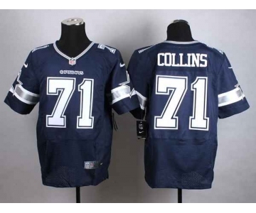 nike nfl jerseys dallas cowboys #71 collins blue[Elite]