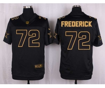 nike nfl jerseys dallas cowboys #72 travis frederick black gold collection[Elite]