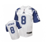 nike nfl jerseys dallas cowboys #8 Troy Aikman Throwback white[Elite]