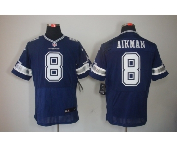 nike nfl jerseys dallas cowboys #8 aikman blue[Elite]