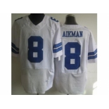 nike nfl jerseys dallas cowboys #8 troy aikman white [Elite]