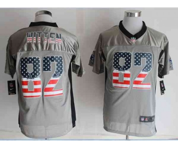 nike nfl jerseys dallas cowboys #82 jason witten grey[Elite USA flag fashion shadow]