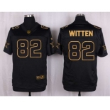 nike nfl jerseys dallas cowboys #82 witten black gold collection[Elite]