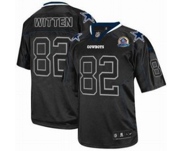 nike nfl jerseys dallas cowboys #82 witten black[Elite lights out 50th Patch]