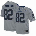 nike nfl jerseys dallas cowboys #82 witten grey[Elite lights out 50th Patch]