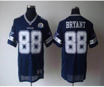 nike nfl jerseys dallas cowboys #88 bryant blue[Elite 50th Patch]