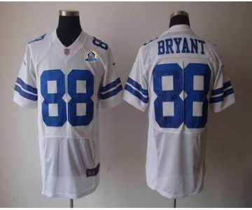 nike nfl jerseys dallas cowboys #88 bryant white[Elite 50th Patch]