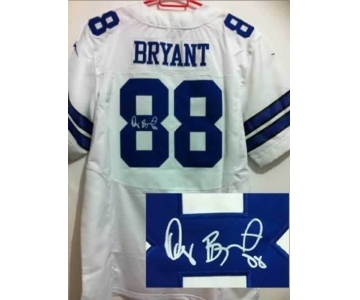 nike nfl jerseys dallas cowboys #88 bryant white[Elite signature]