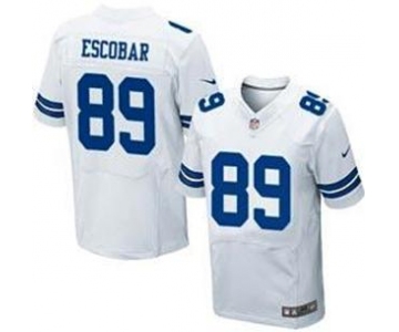 nike nfl jerseys dallas cowboys #89 escobar white[Elite]