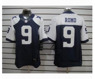 nike nfl jerseys dallas cowboys #9 romo blue(Elite thankgivings)