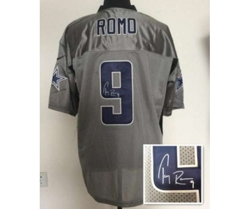 nike nfl jerseys dallas cowboys #9 romo grey[Elite shadow signature]