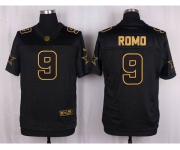 nike nfl jerseys dallas cowboys #9 tony romo black gold collection[Elite]