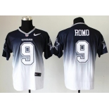 nike nfl jerseys dallas cowboys #9 tony romo blue-white[Elite drift fashion][second version]