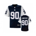 nike nfl jerseys dallas cowboys #90 Demarcus Lawrence Throwback Blue[Elite]