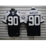 nike nfl jerseys dallas cowboys #90 ratliff blue(Elite thankgivings)