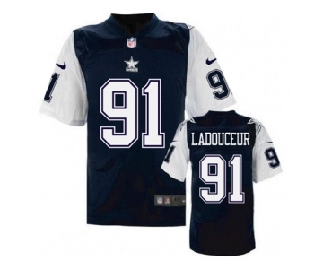 nike nfl jerseys dallas cowboys #91 L.P. Ladouceur Throwback Blue[Elite]