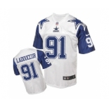 nike nfl jerseys dallas cowboys #91 L.P. Ladouceur Throwback white[Elite]