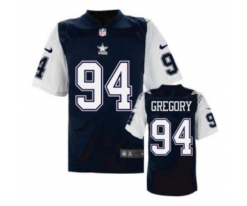 nike nfl jerseys dallas cowboys #94 Randy Gregory Throwback Blue[Elite]