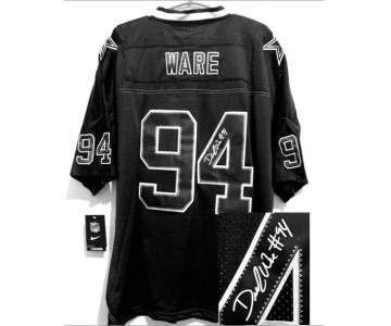 nike nfl jerseys dallas cowboys #94 ware black[Elite lights out signature]