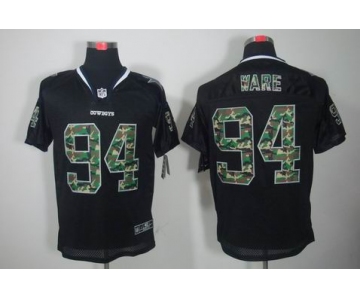 nike nfl jerseys dallas cowboys #94 ware black[camo fashion Elite]