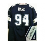 nike nfl jerseys dallas cowboys #94 ware dk.blue[Elite signature]