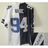 nike nfl jerseys dallas cowboys #94 ware white-blue[Elite split signature]