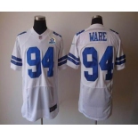 nike nfl jerseys dallas cowboys #94 ware white[Elite 50th Patch]