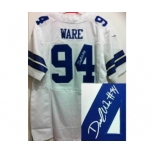 nike nfl jerseys dallas cowboys #94 ware white[Elite signature]