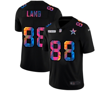 Dallas Cowboys #88 CeeDee Lamb Men's Nike Multi-Color Black 2020 NFL Crucial Catch Vapor Untouchable Limited Jersey