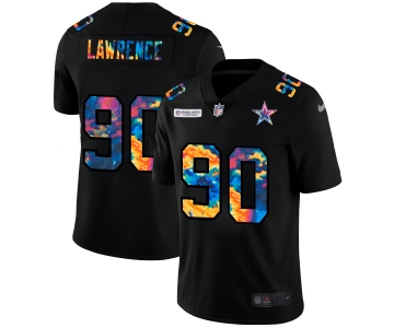 Dallas Cowboys #90 Demarcus Lawrence Men's Nike Multi-Color Black 2020 NFL Crucial Catch Vapor Untouchable Limited Jersey