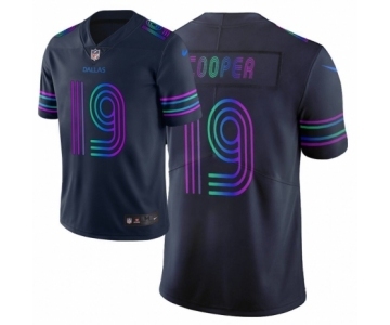 Men Dallas Cowboys #19 Amari Cooper Navy Vapor Limited City Edition Jersey