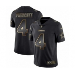 Men Dallas Cowboys #4 Dak Prescott Black Golden Edition 2019 Vapor Untouchable Limited Jersey