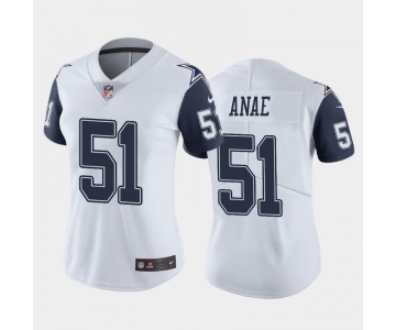 Men Dallas Cowboys #51 Bradlee Anae Color Rush Limited White Jersey