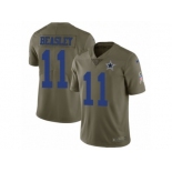 Men Nike Dallas Cowboys #11 Cole Beasley Limited Olive 2017 Salute to Service NFL Jersey