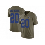 Men Nike Dallas Cowboys #20 Darren McFadden Limited Olive 2017 Salute to Service NFL Jersey